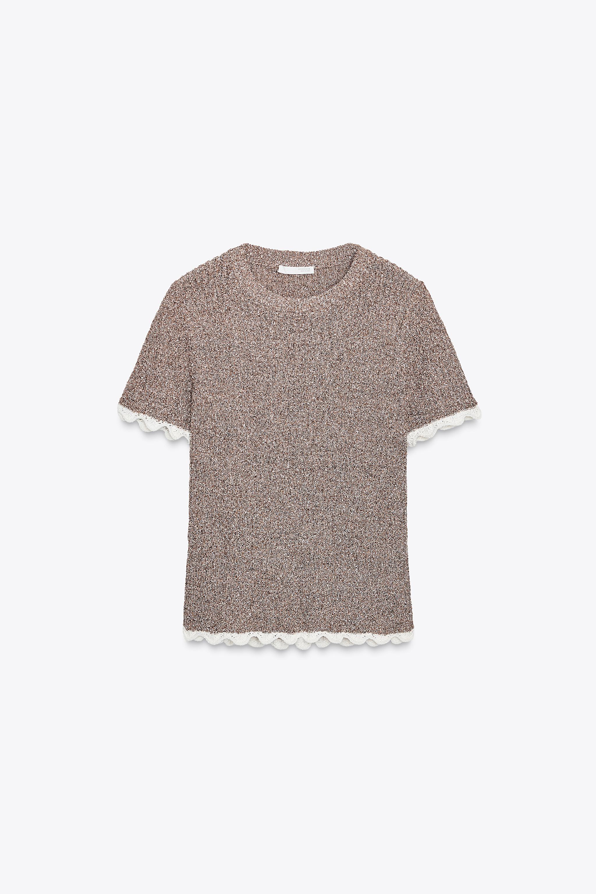 Combined Knit T-Shirt