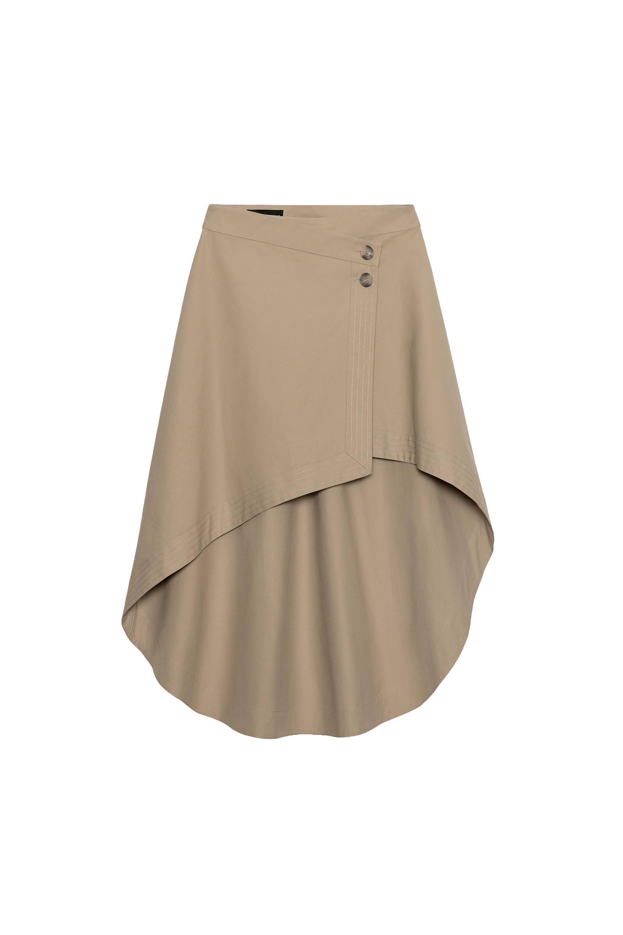 Asymmetrical Midi Skirt
