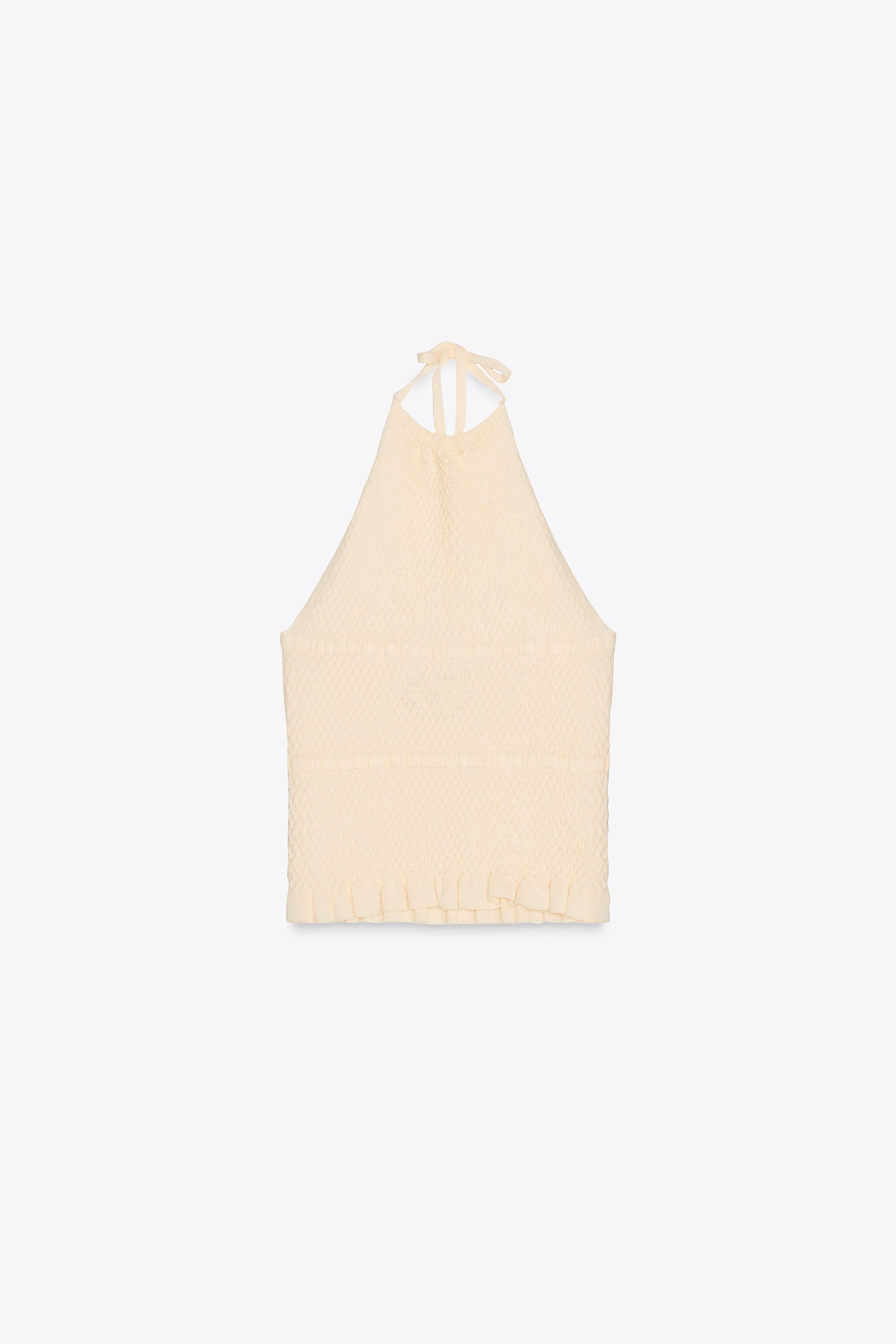 Knit halterneck top