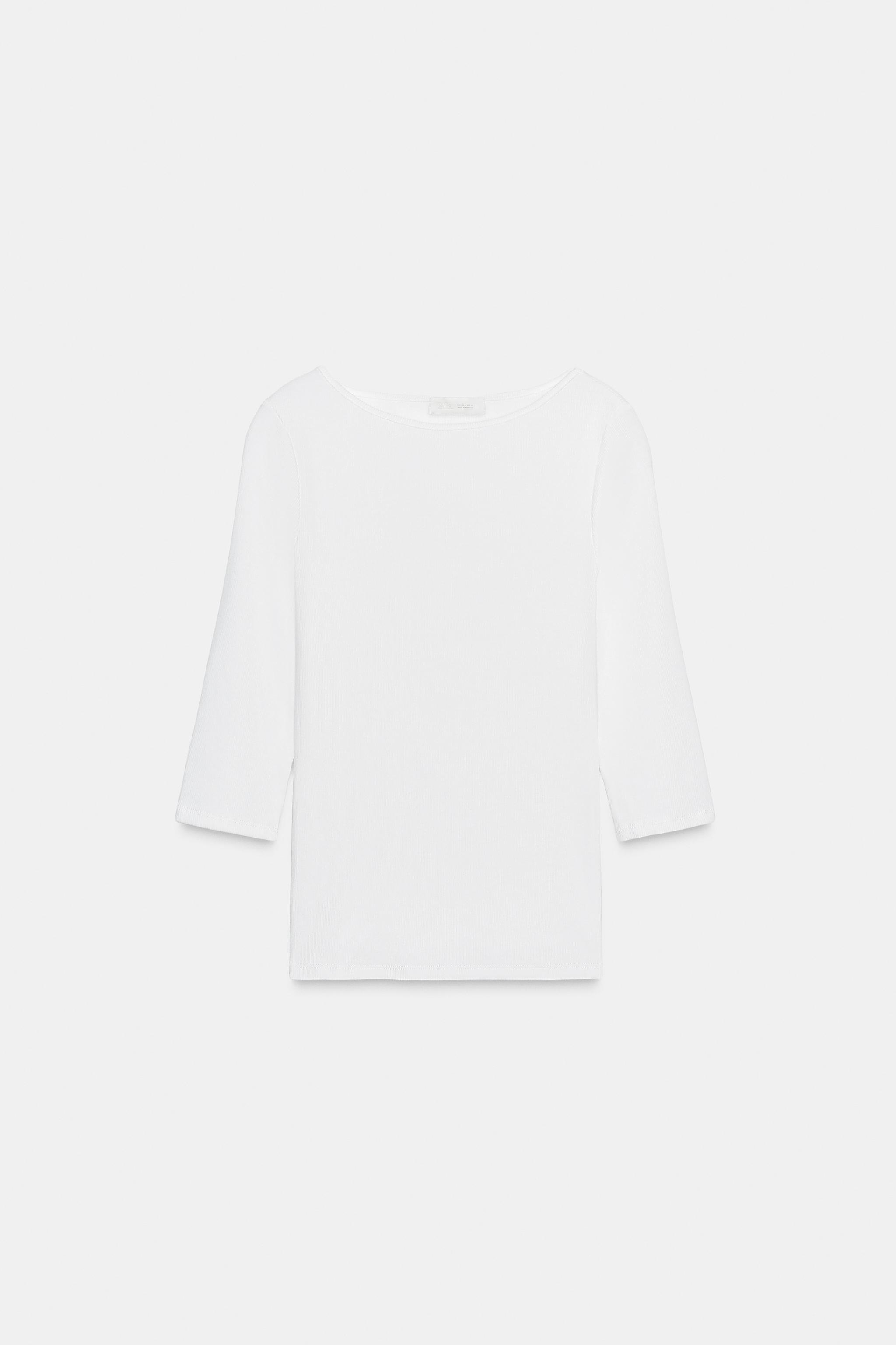 Boat neck T-shirt