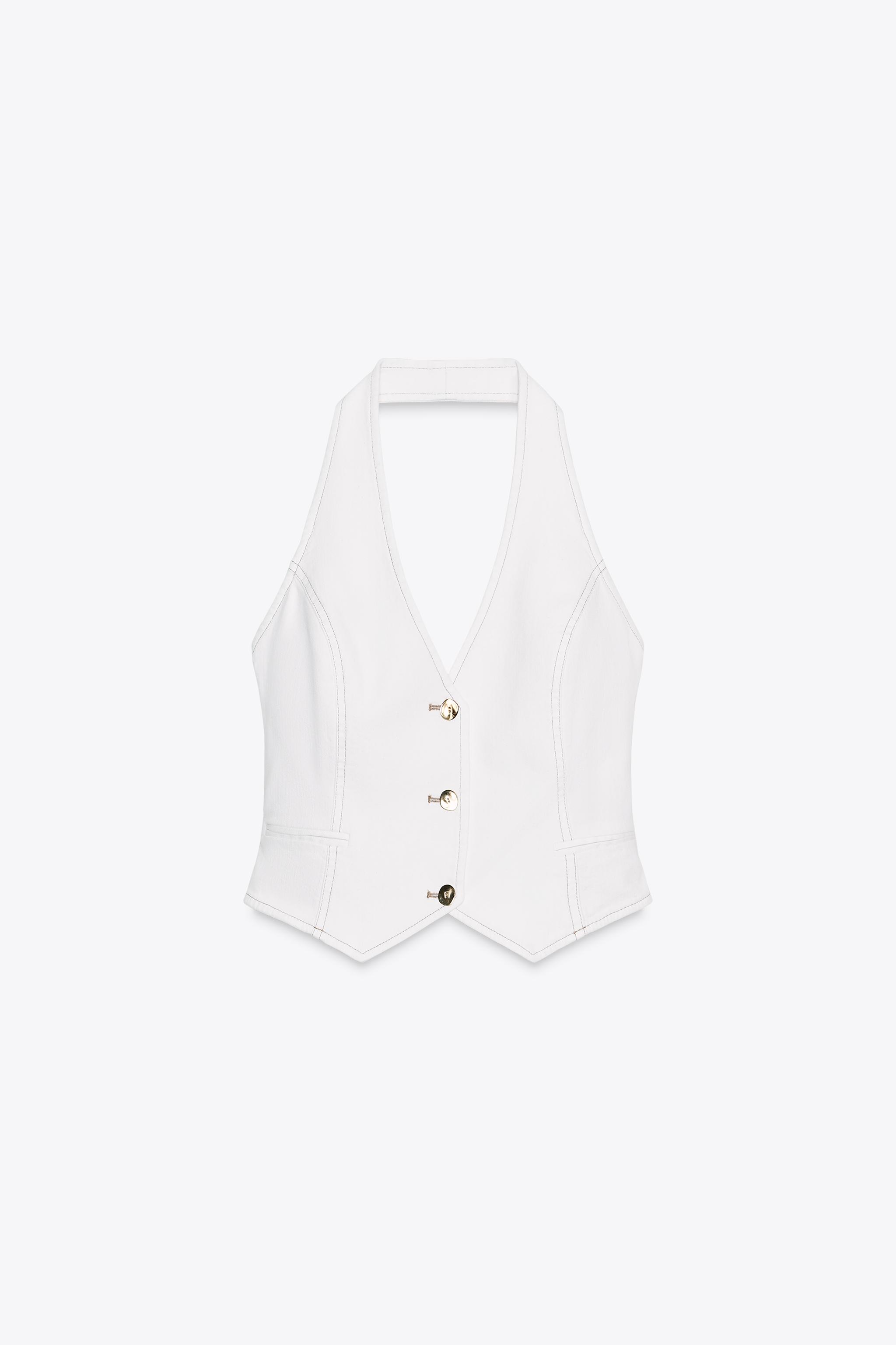 Z1975 Denim Halter Top