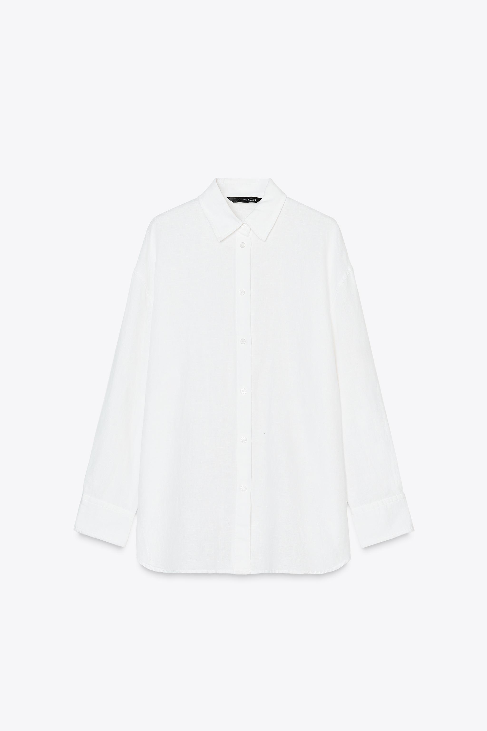 Oversized Linen Blend Shirt