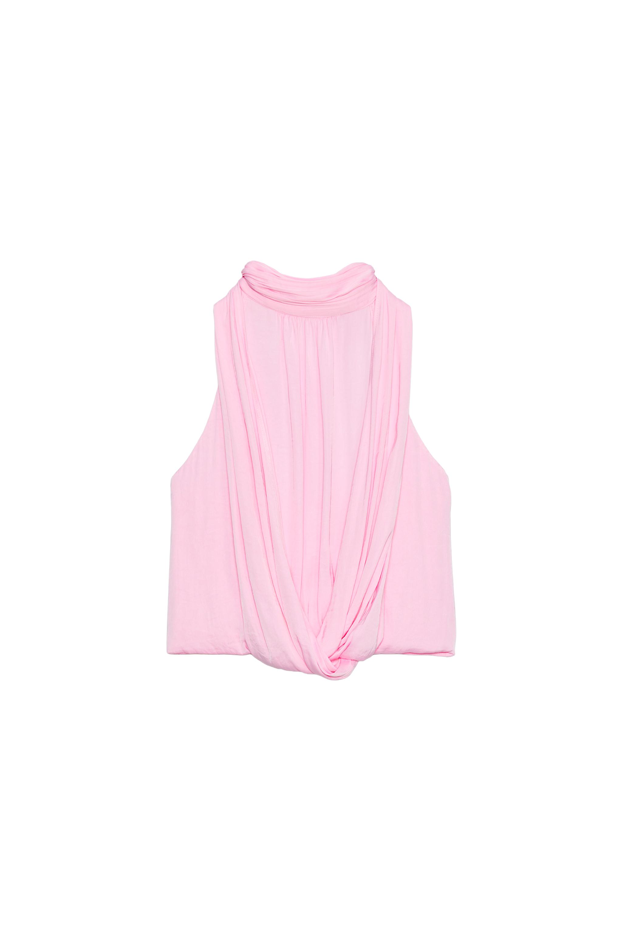 Satin halterneck top