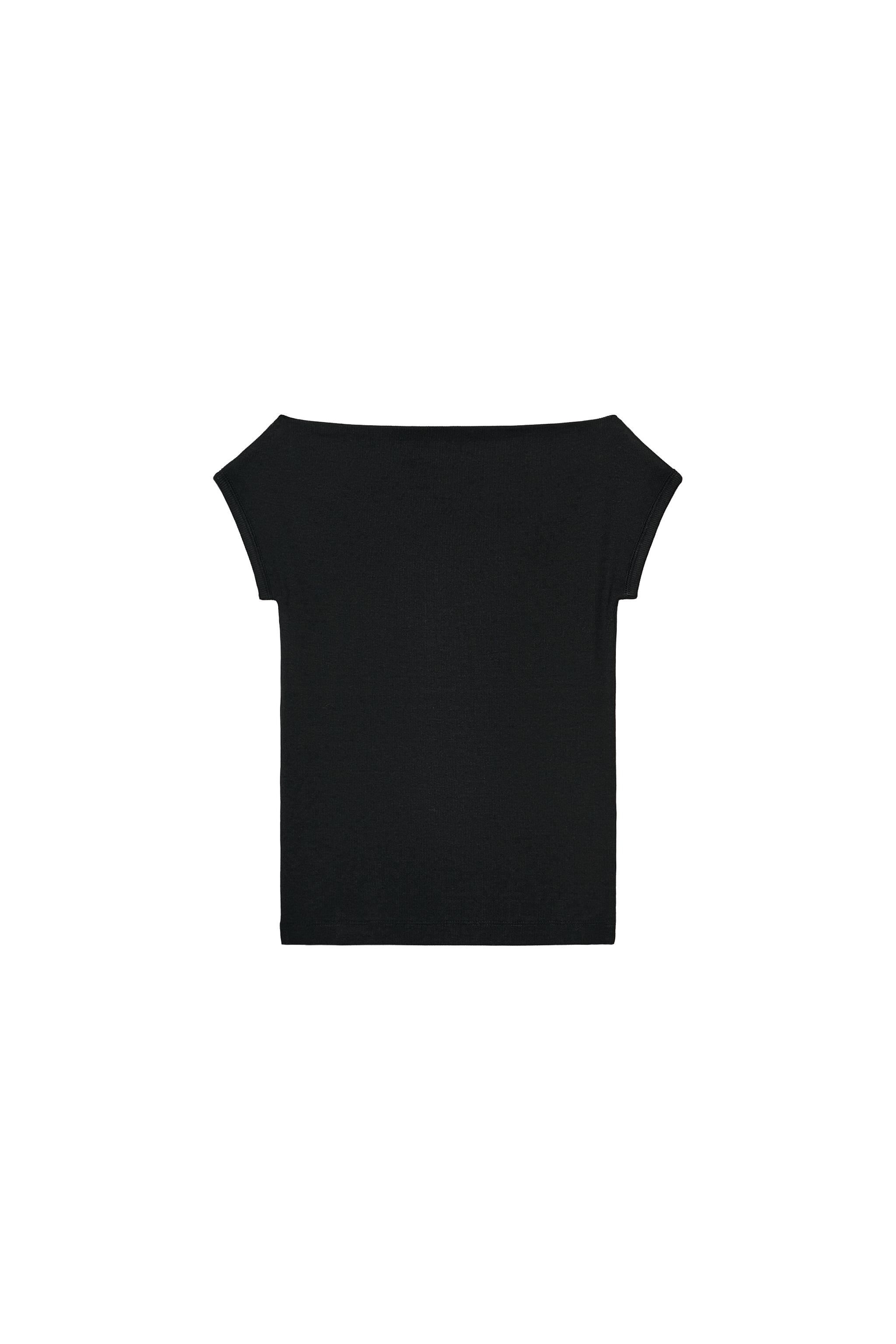 Boat neck T‑Shirt