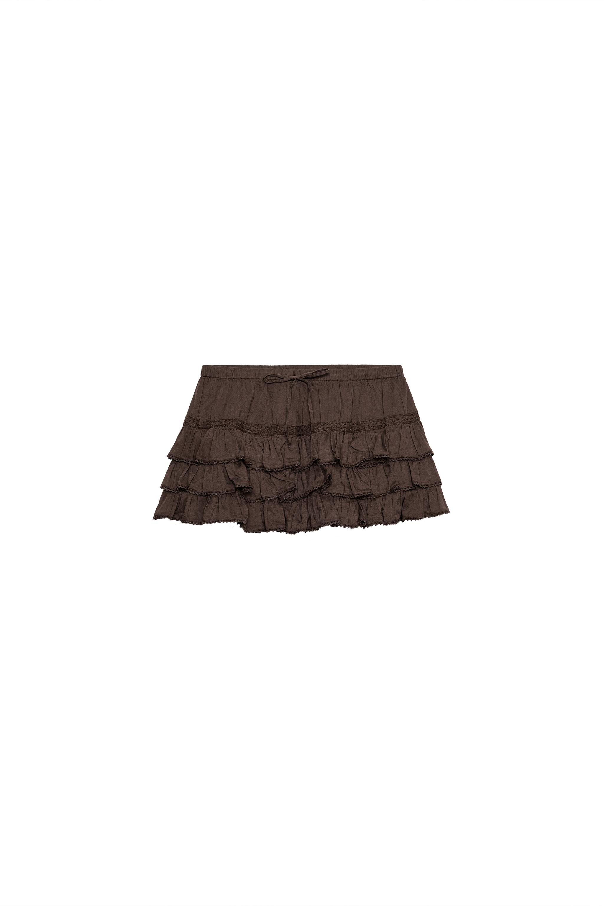 Ruffled skort