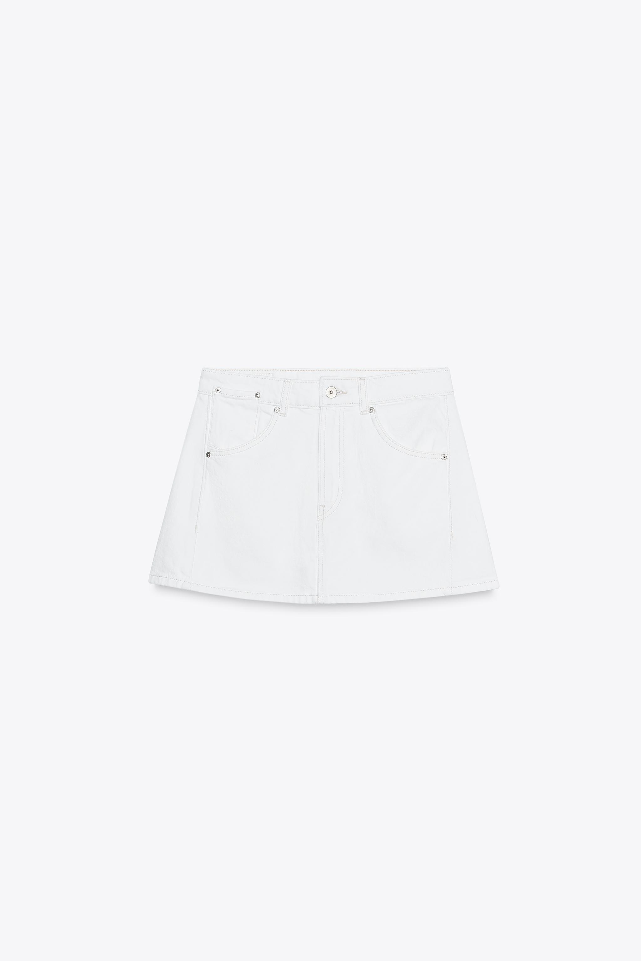 Denim mini skirt