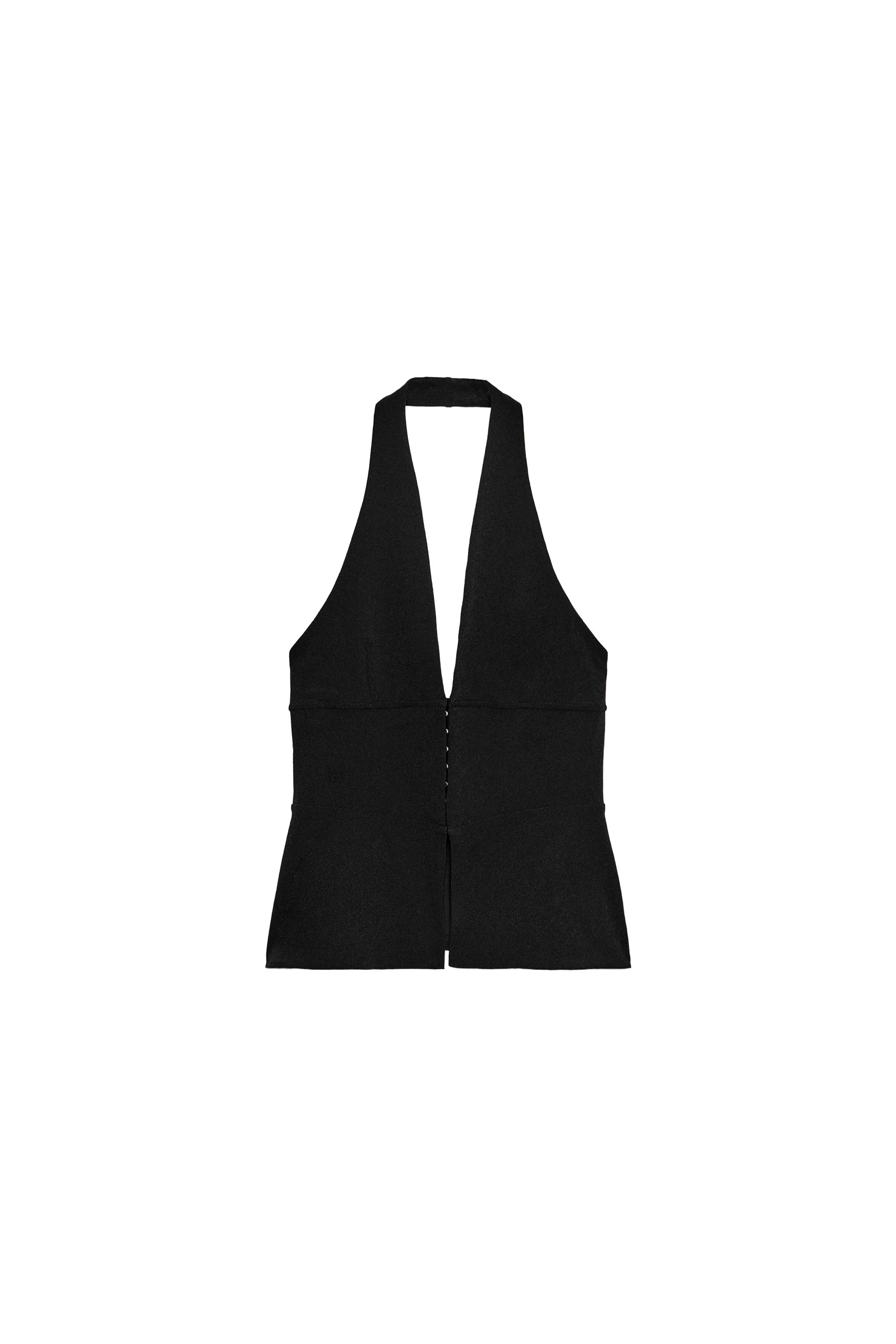 Stretch halterneck top