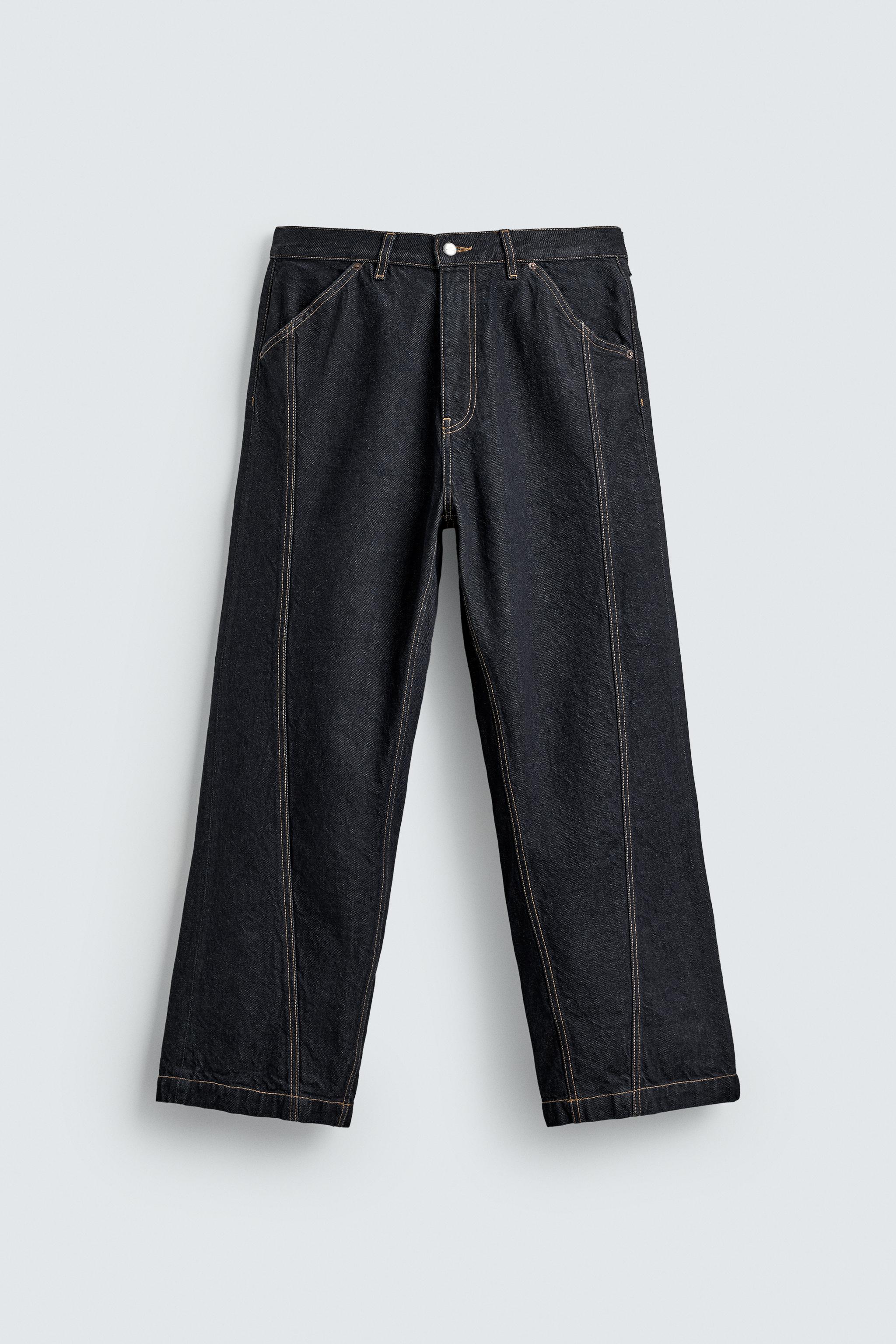 Baggy jeans twisted seam