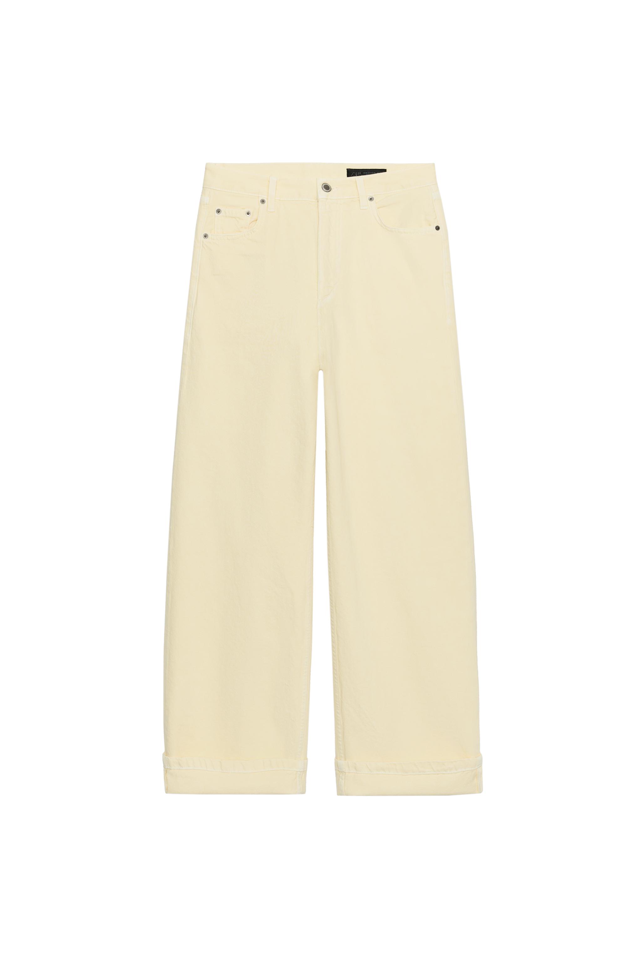 Baggy mid‑rise jeans