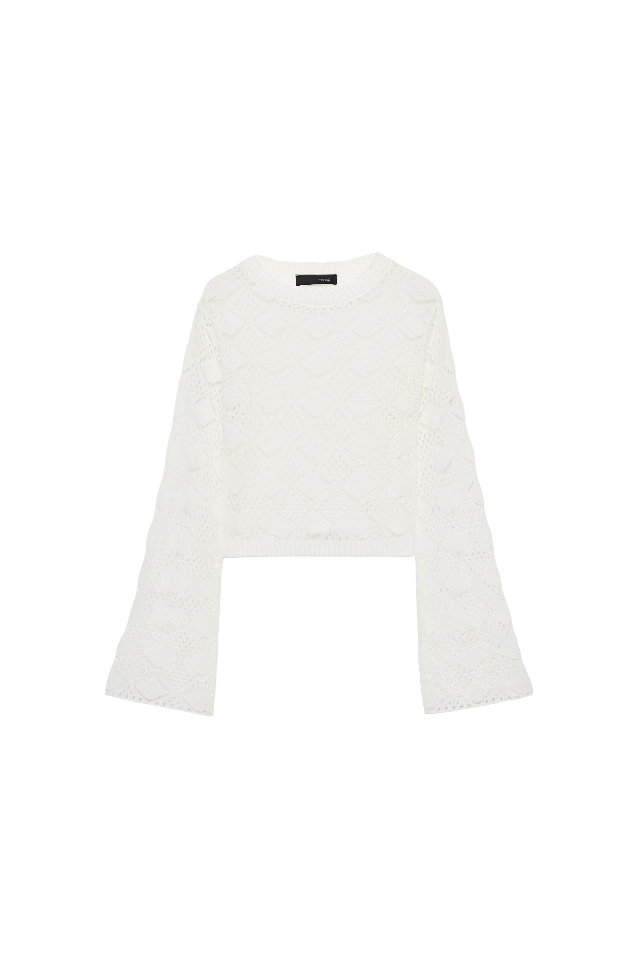 Pointelle Knit Sweater