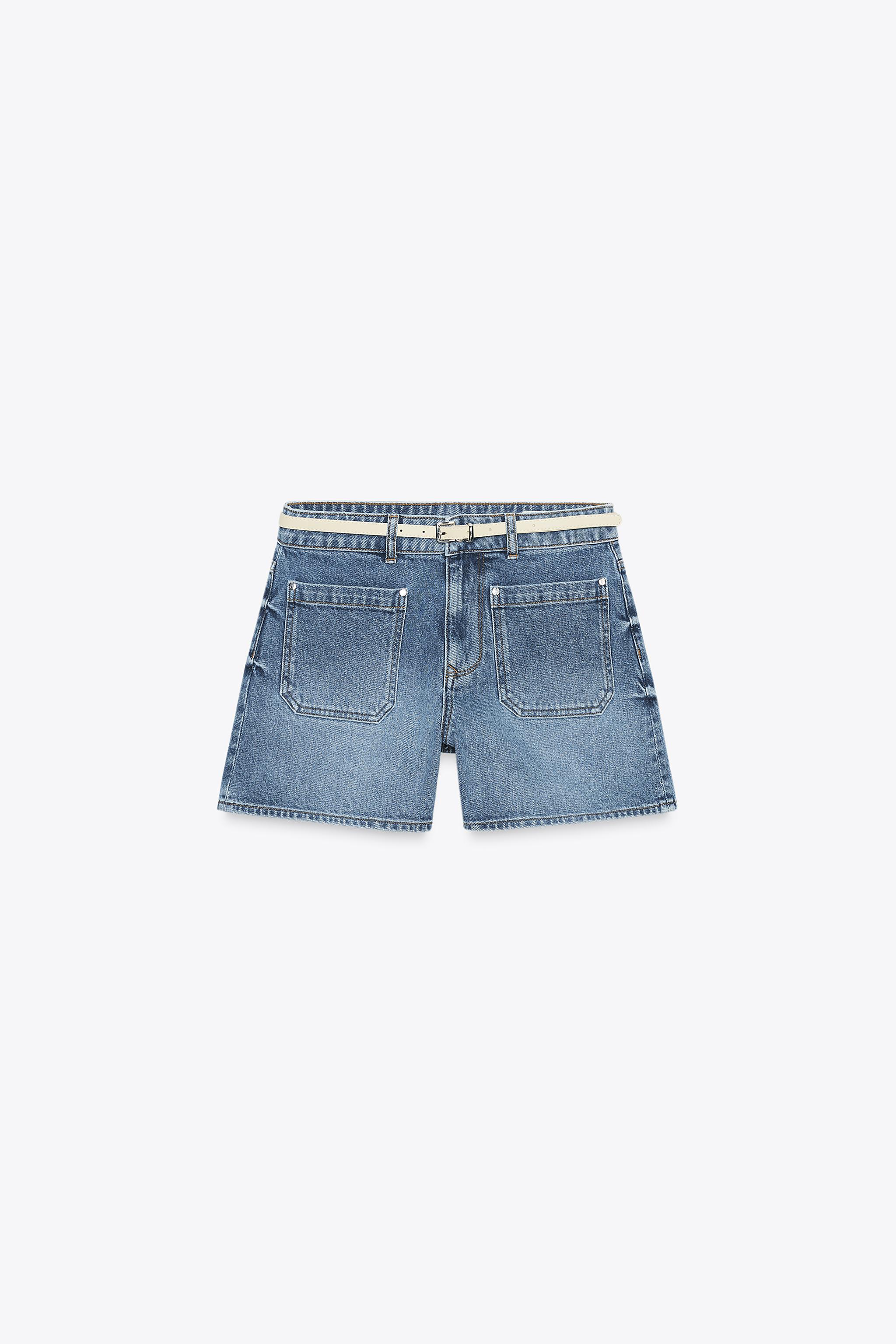 Z1975 Denim Belted Shorts