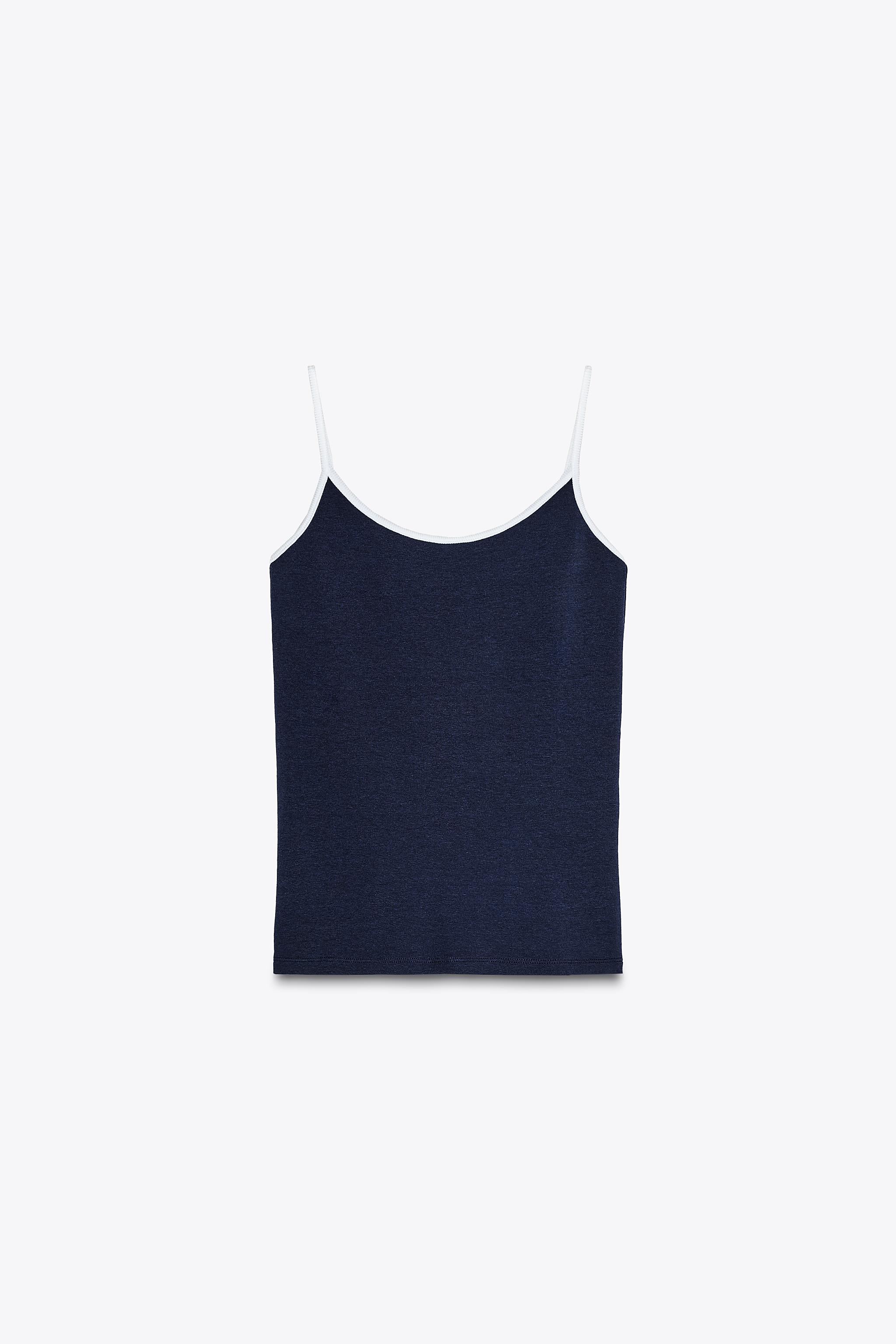 Contrast trim t-shirt