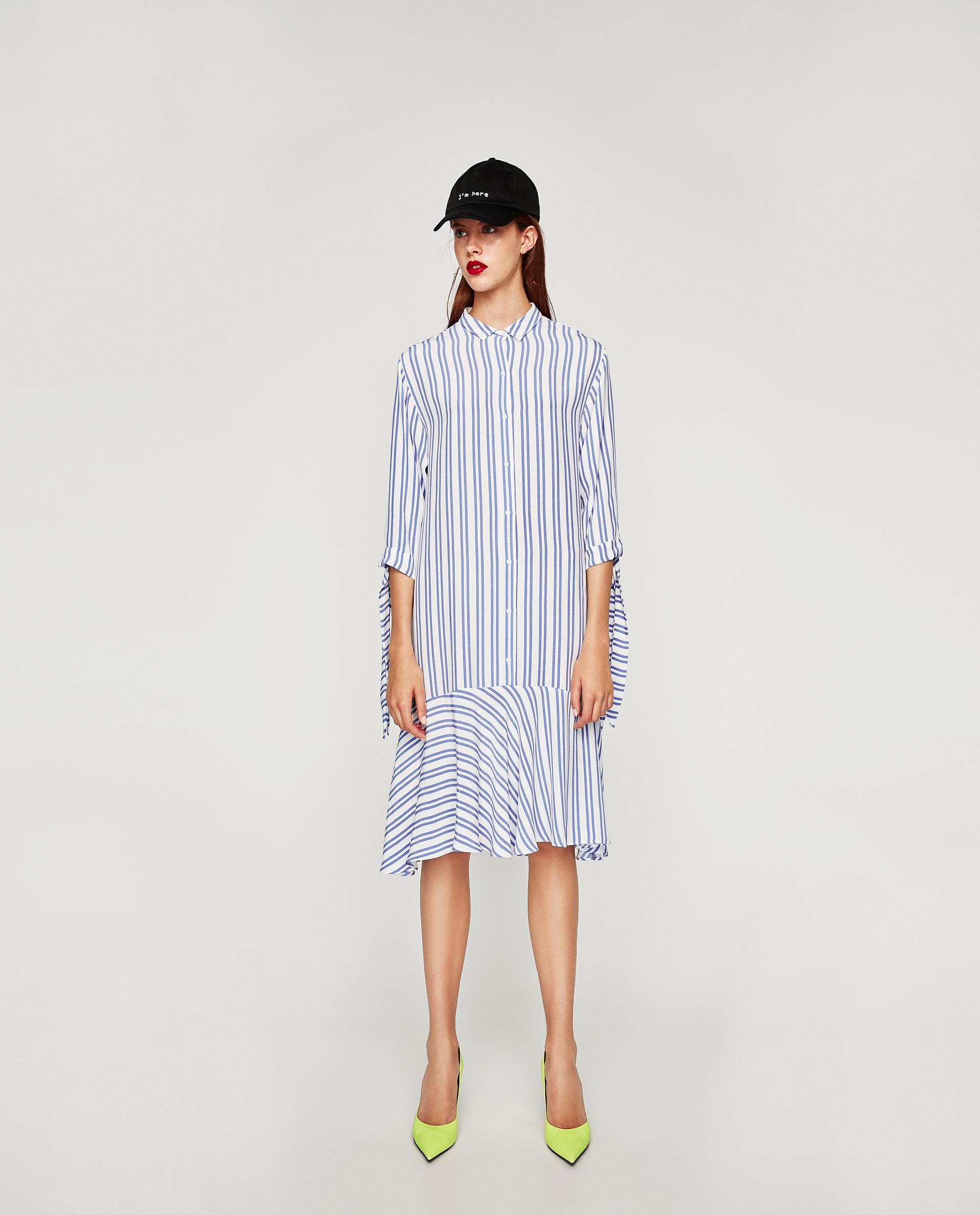 Платье Zara Trafaluc в полоску