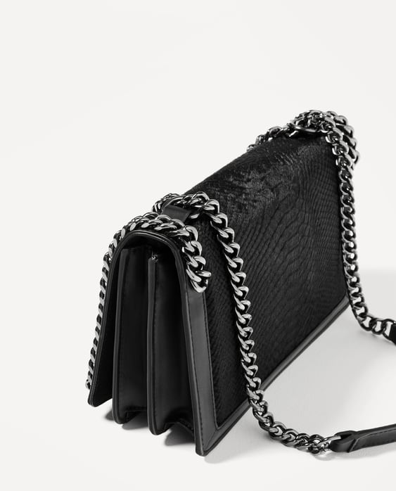 CROSSBODY BAG WITH EMBOSSED CHAIN - View all-BAGS-WOMAN | ZARA United States
