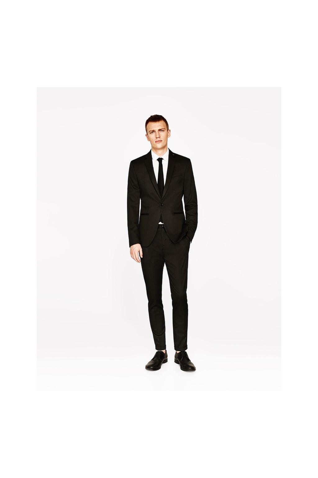 costume noir brillant zara costume mariage homme jaquette