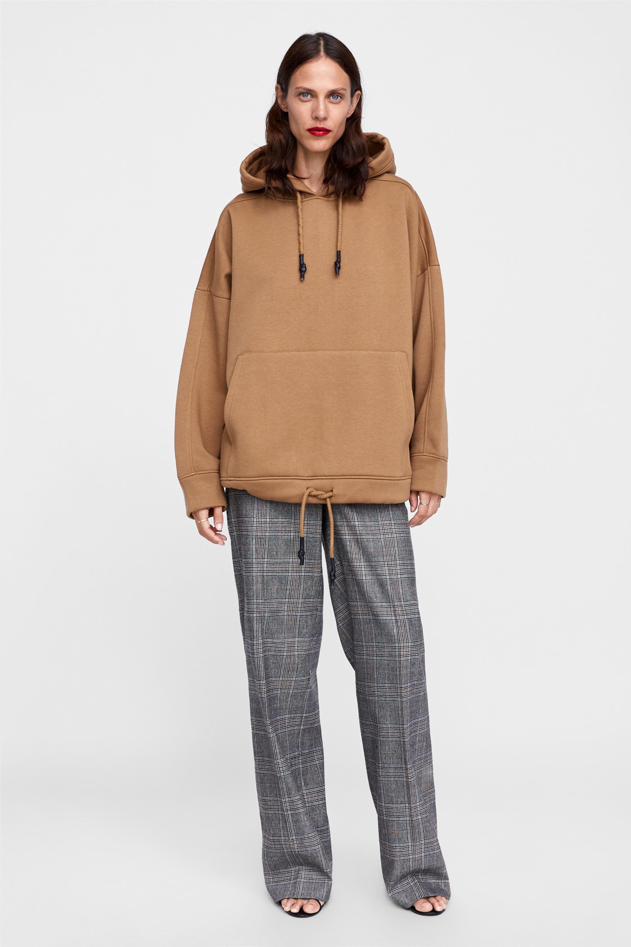 Zara POUCH POCKET SWEATSHIRT