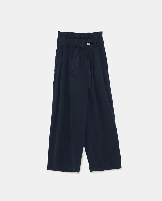 Zara PAPER BAG TROUSERS at £29.99 | love the brands