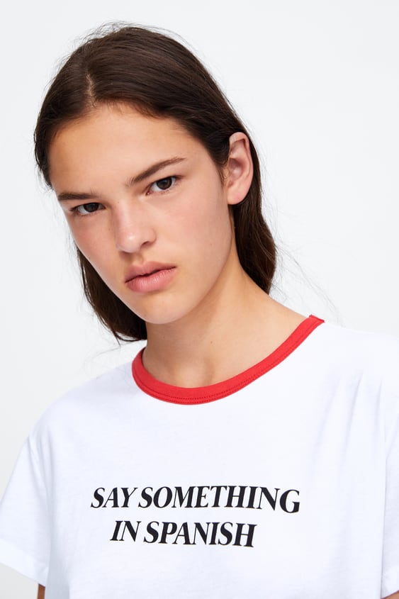 Zara T-SHIRT WITH FRONT SLOGAN at £7.99 | love the brands