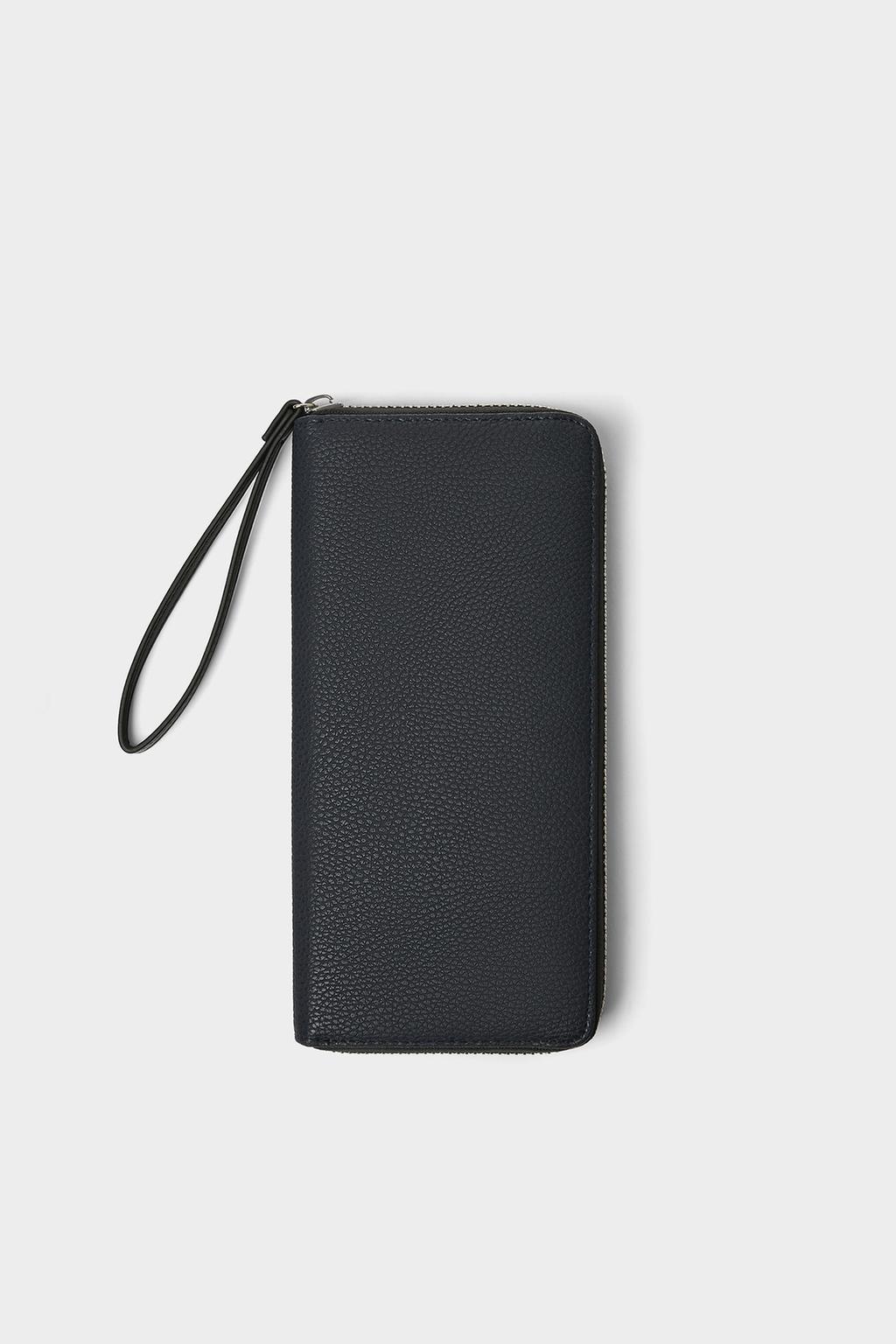 Zara OVERSIZED EMBOSSED WALLET