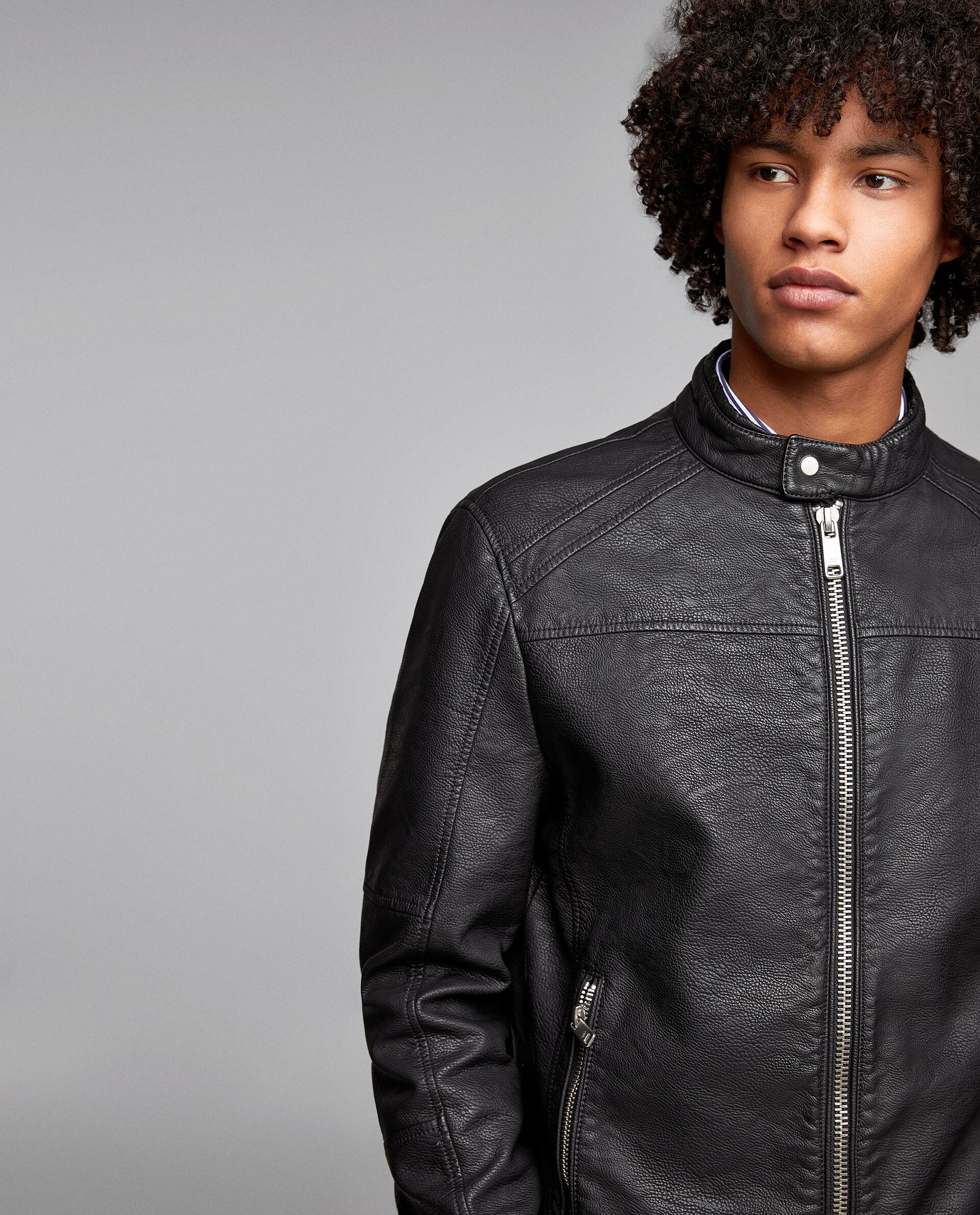 Zara LEATHER EFFECT JACKET at £19.99 | love the brands