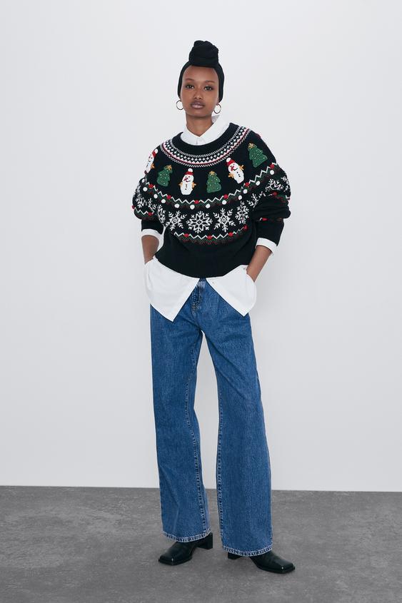Christmas jumper zara Clearance
