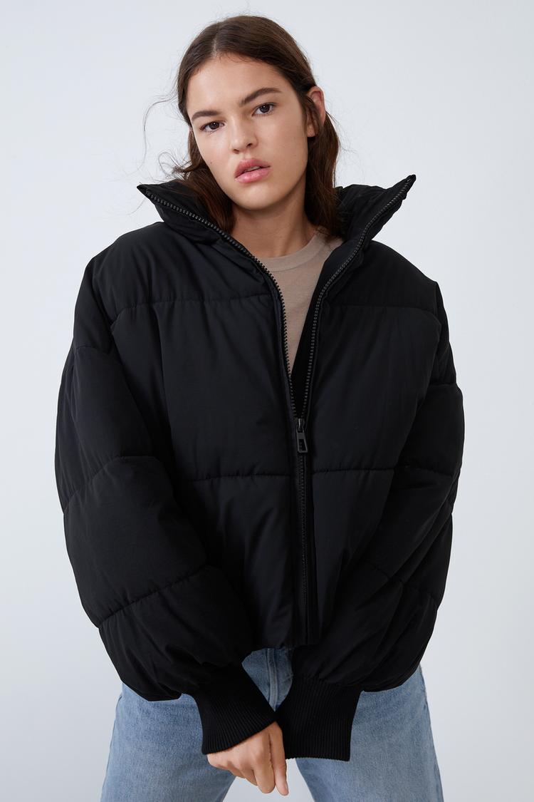 Oversized Puffer Jacket Zara женская