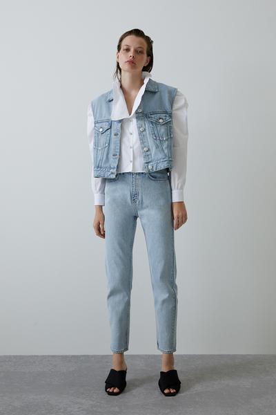 Veste Femme Veste En Jean Sans Manche Femme Zara