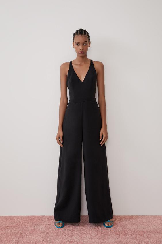 Zara long flowing jumpsuit Clearance