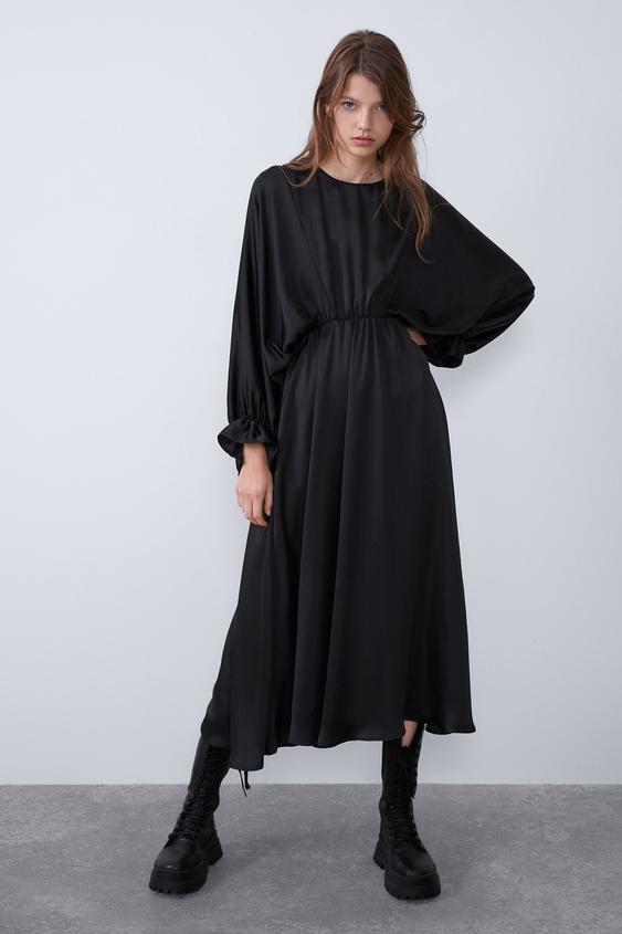 Siyah Zara Gunluk Elbise 50 Indirimli 50 Tl Modacruz