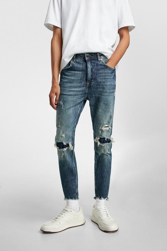 Modalite Zara Ripped New Carrot Fit Jeans