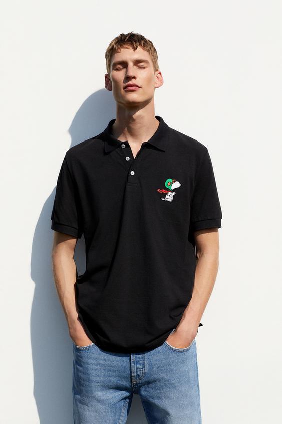 Zara SNOOPY © PEANUTS LLC İŞLEMELİ POLO T Zara SNOOPY © PEANUTS LLC İŞLEMELİ POLO T