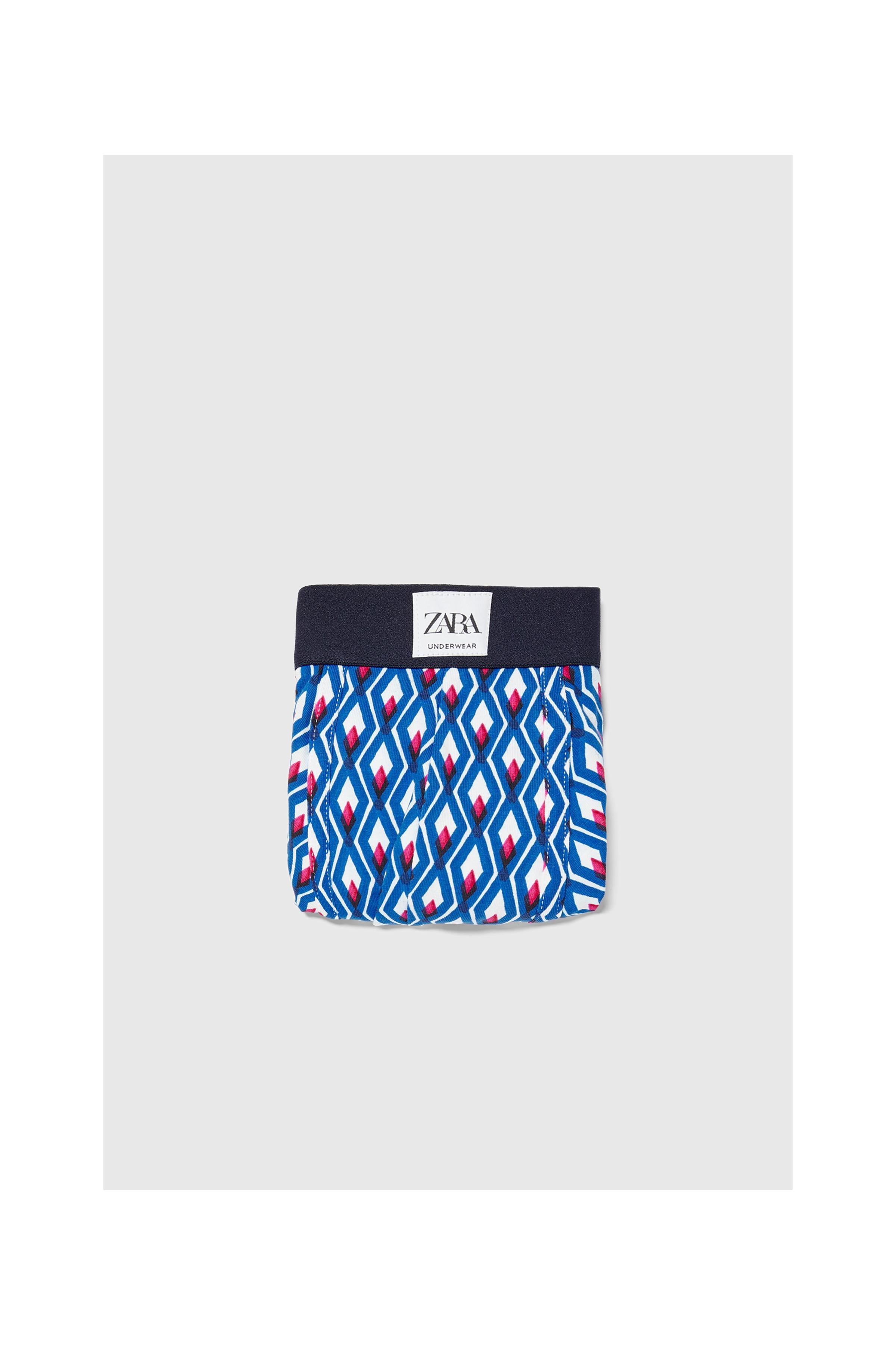Zara GEOMETRIC PRINT BOXERS