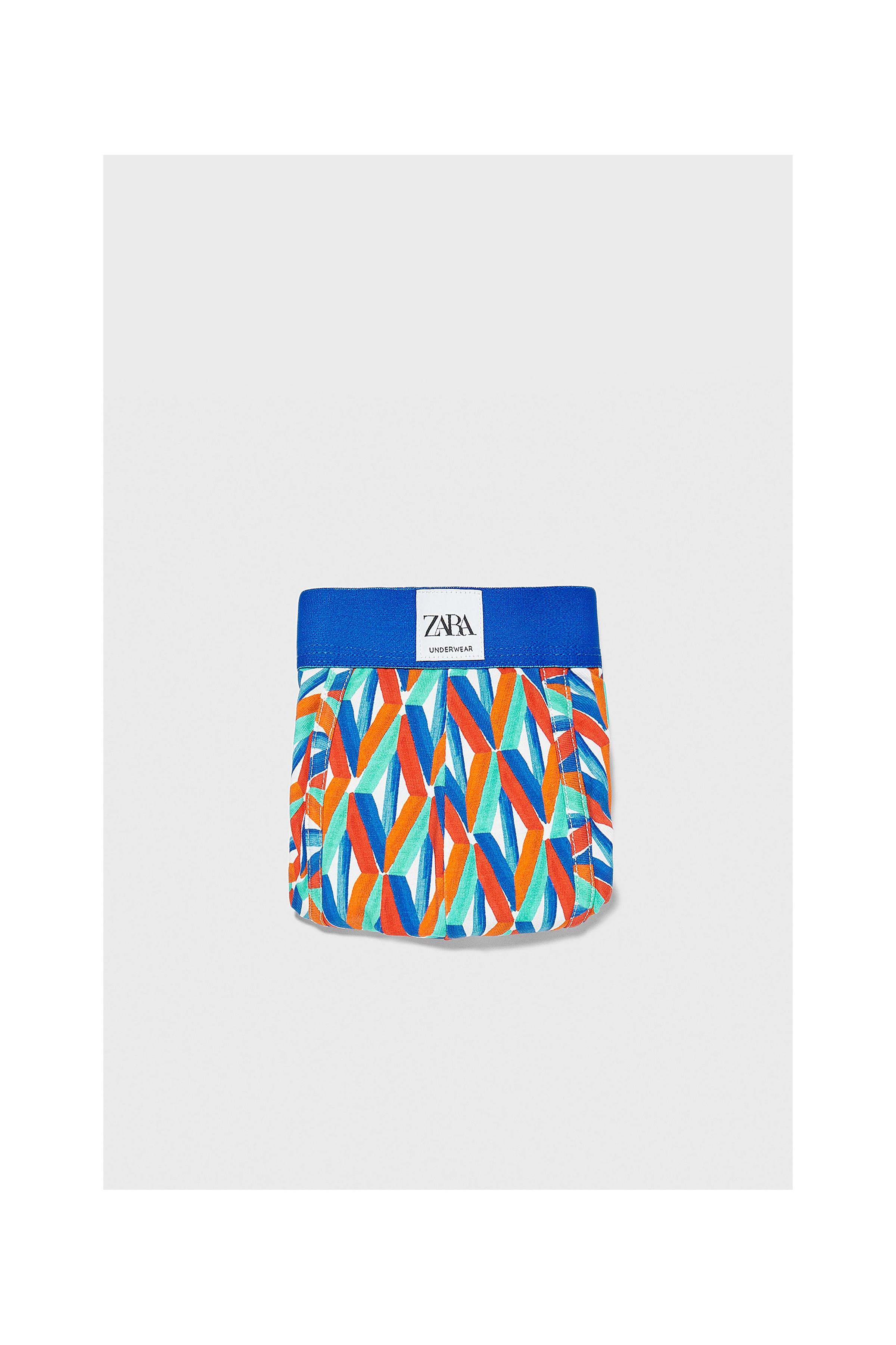 Zara GEOMETRIC PRINT BOXERS