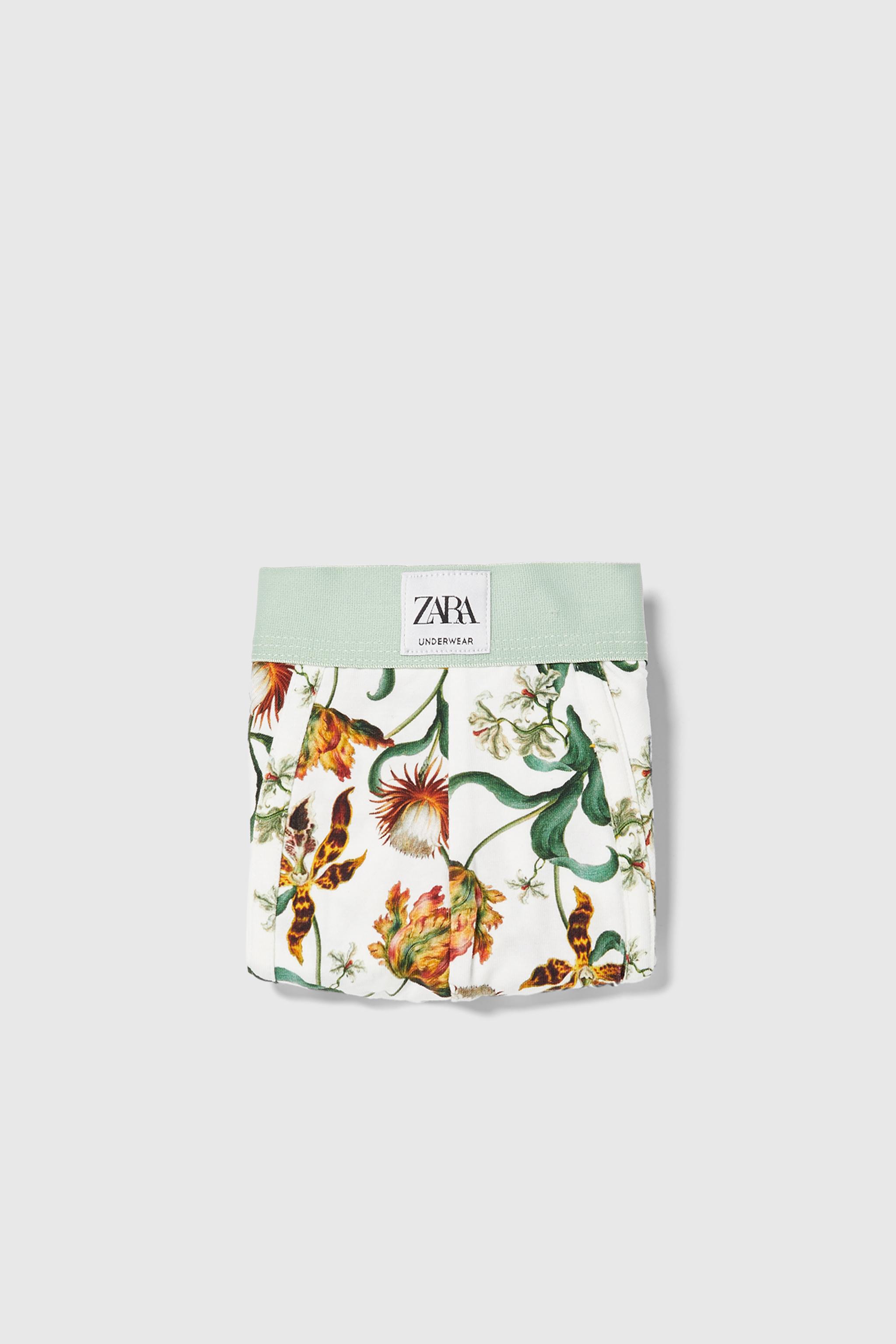 Zara FLORAL PRINT BOXERS