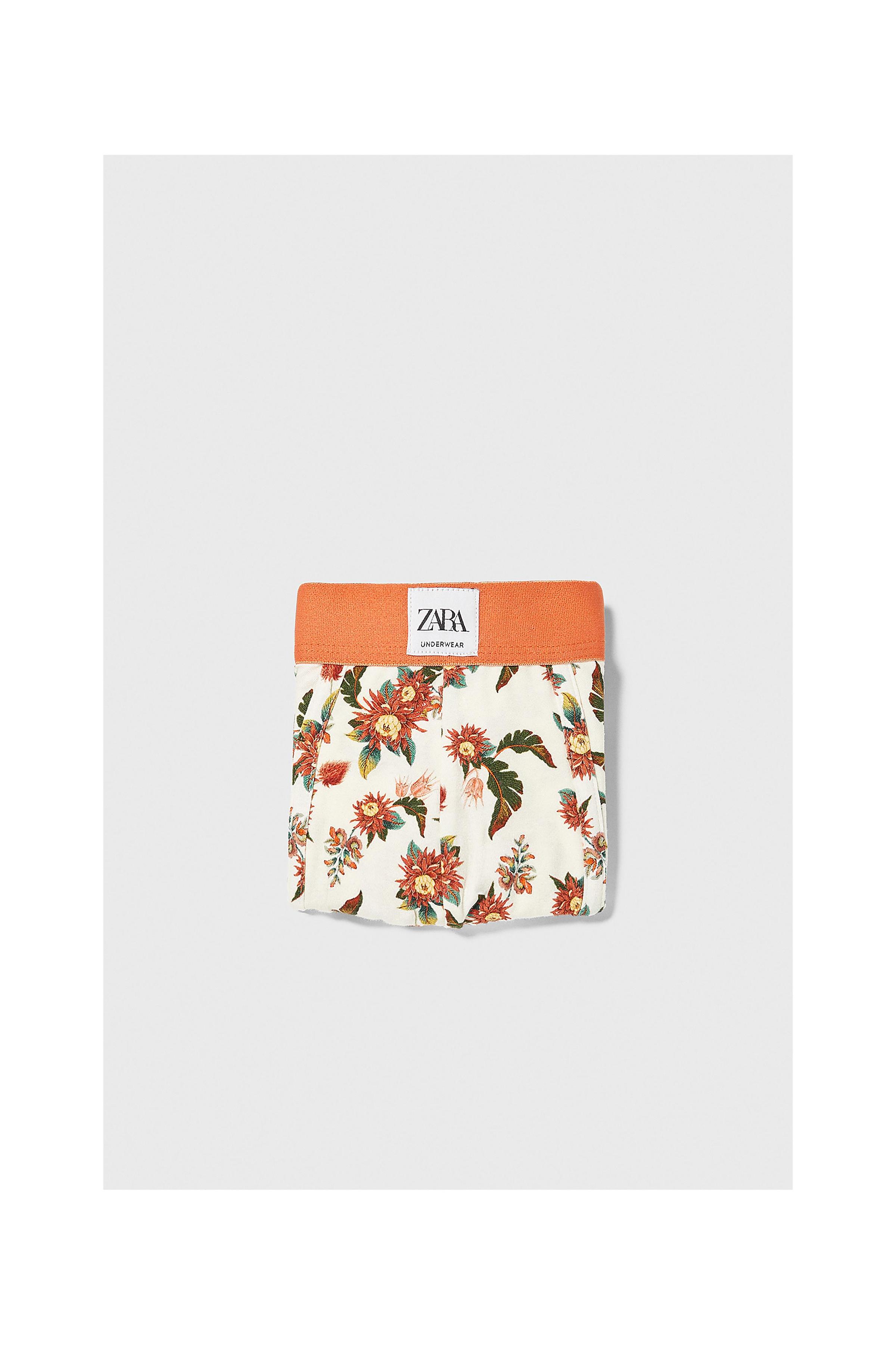 Zara FLORAL PRINT BOXERS