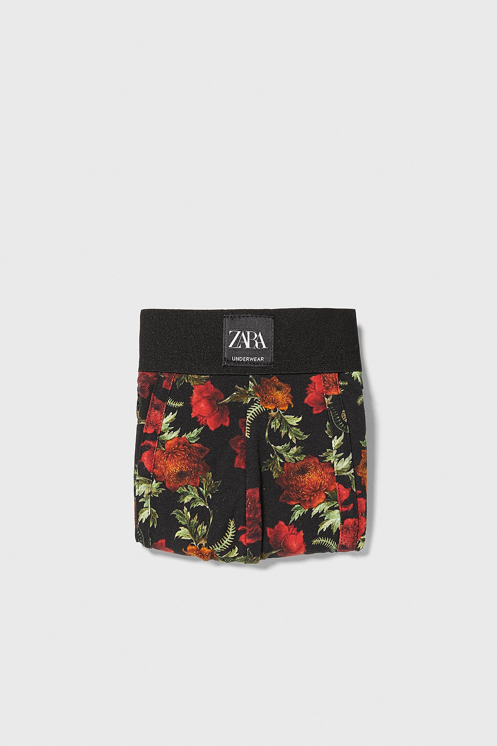 Zara FLORAL PRINT BOXERS