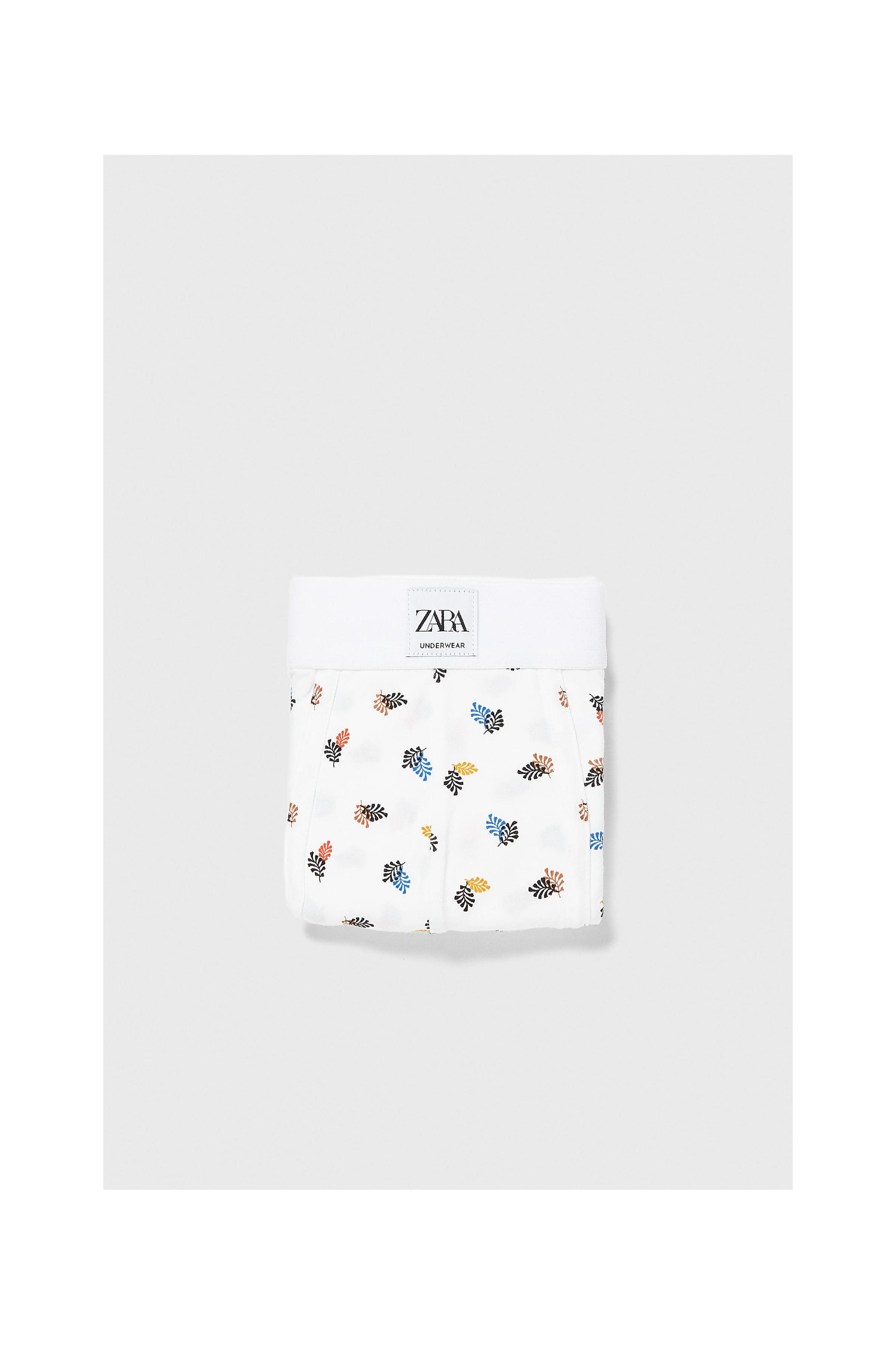 Zara LEAF PRINT BOXERS