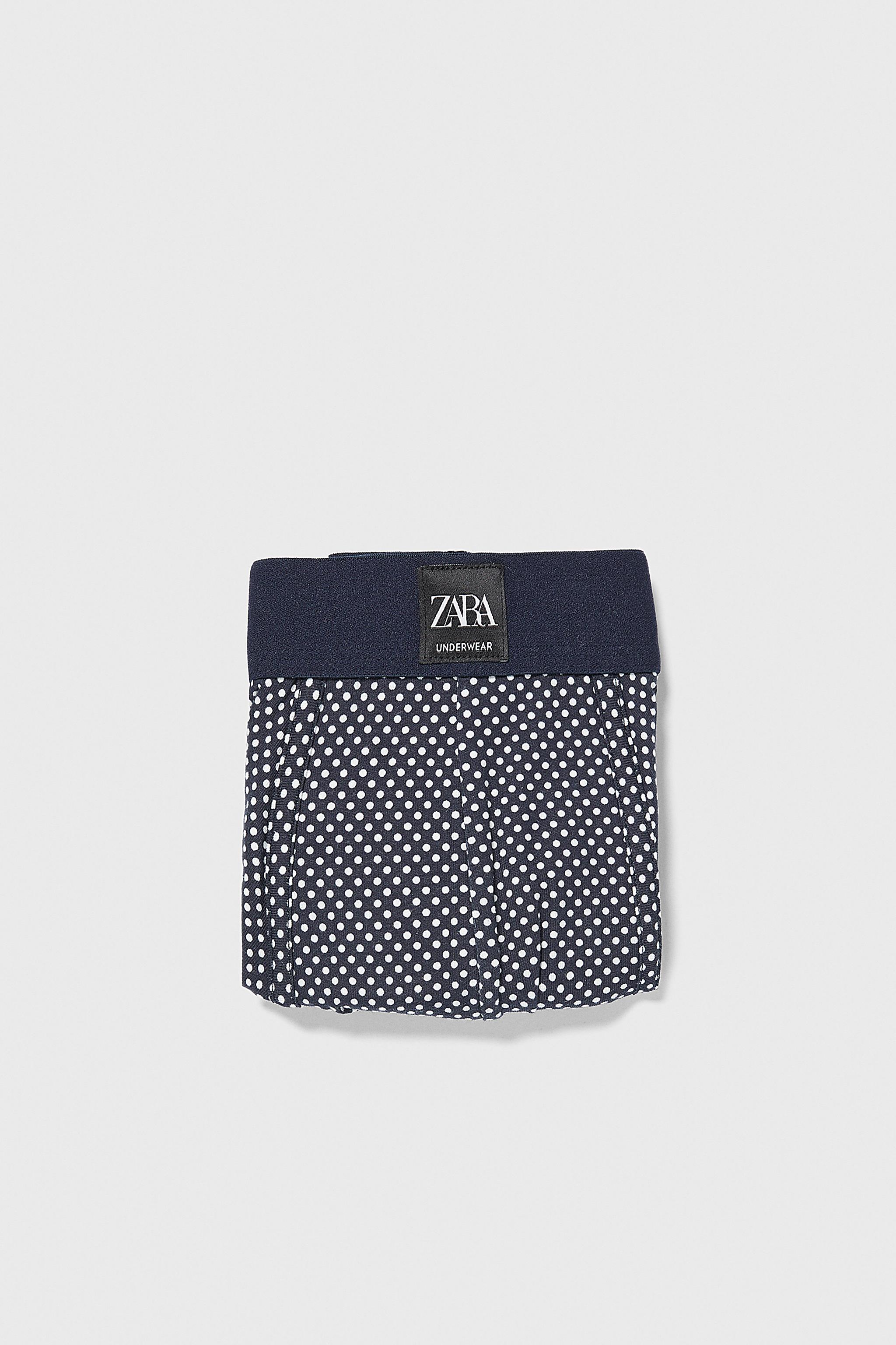 Zara POLKA DOT PRINT BOXERS