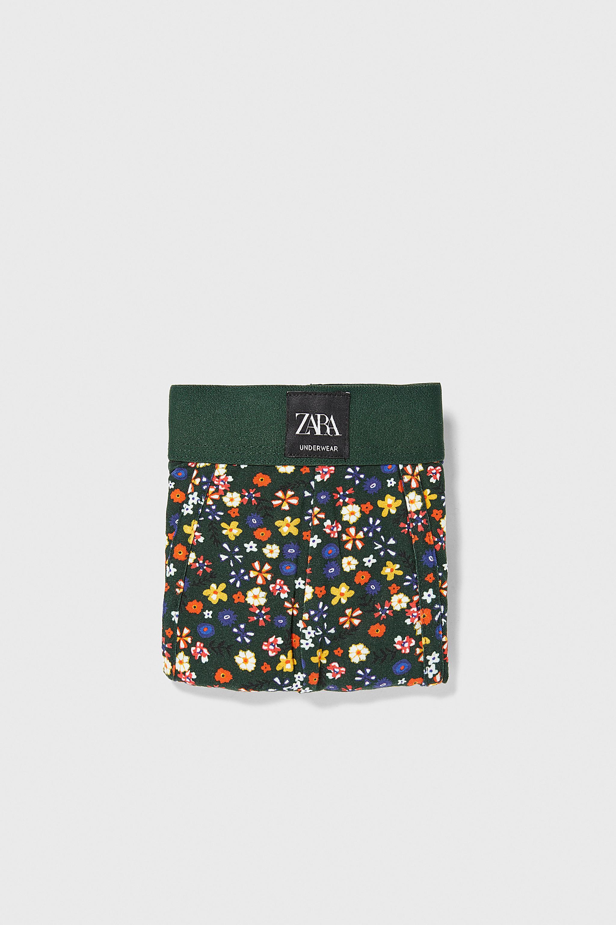 Zara FLORAL PRINT BOXERS