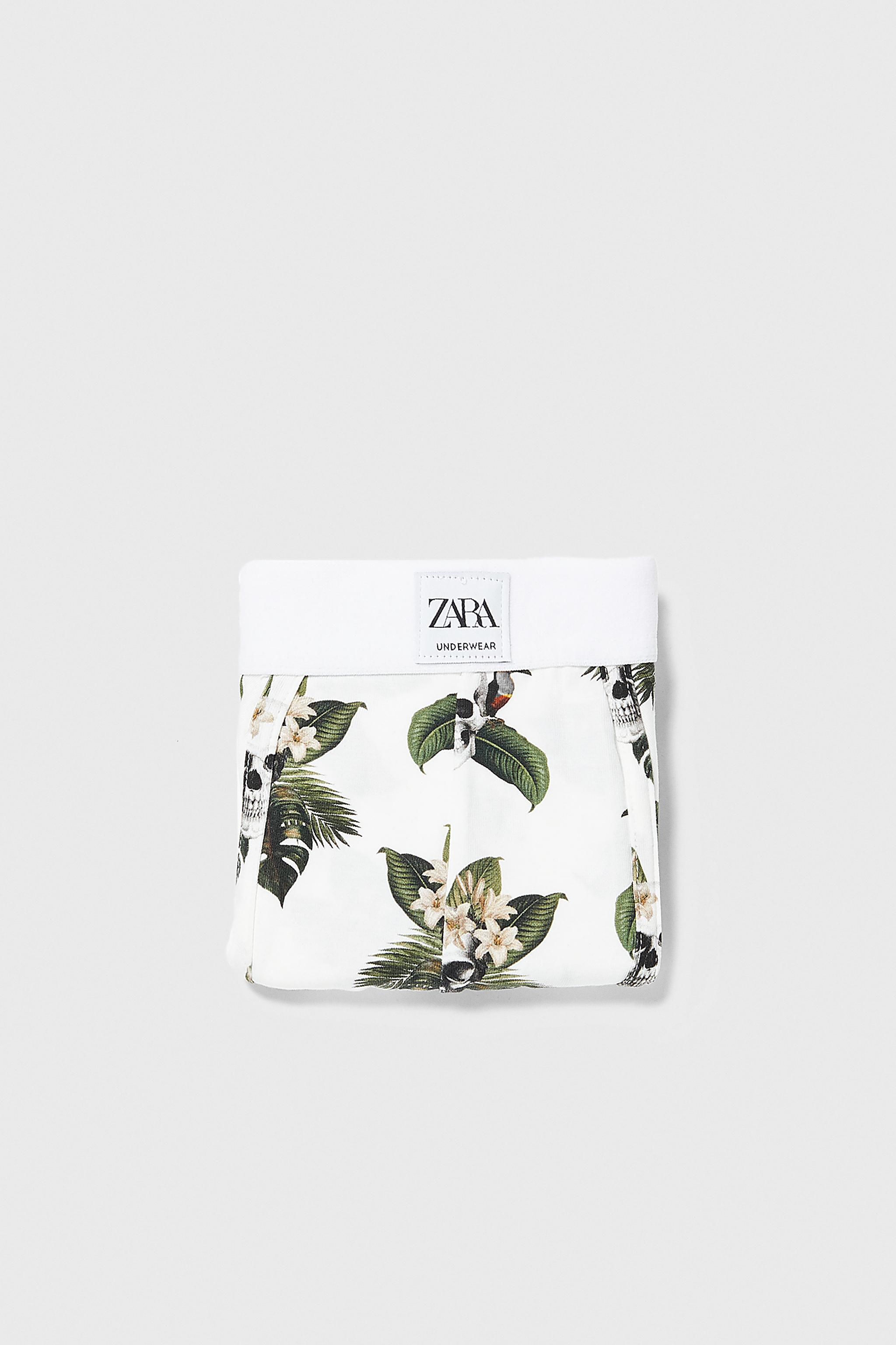 Zara SKULL PRINT BOXERS