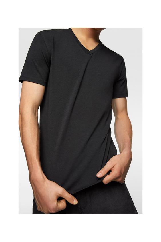 CAMISETA BÁSICA SLIM ZARA Estados Unidos CAMISETA BÁSICA SLIM ZARA Estados Unidos