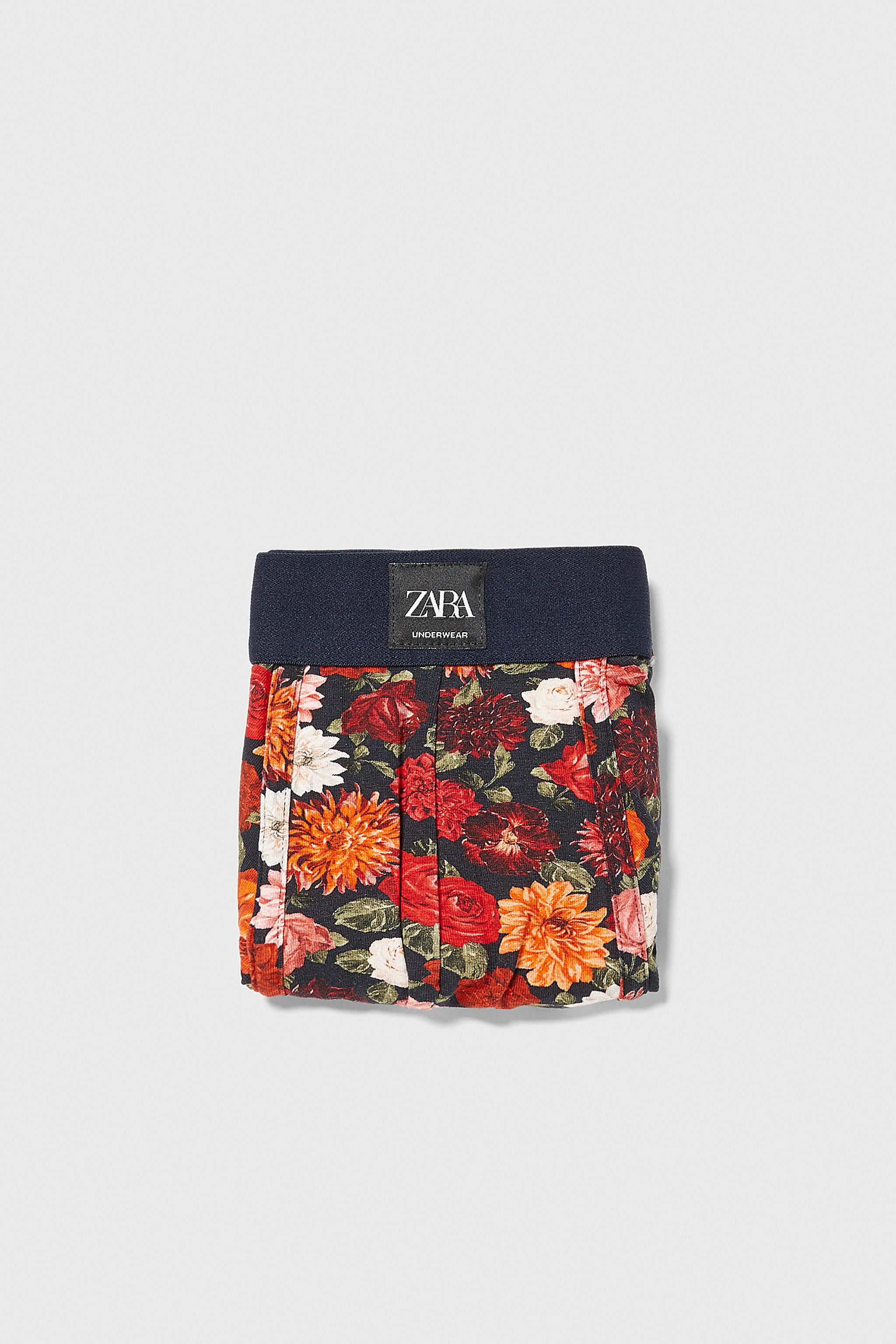 Zara FLORAL PRINT BOXERS