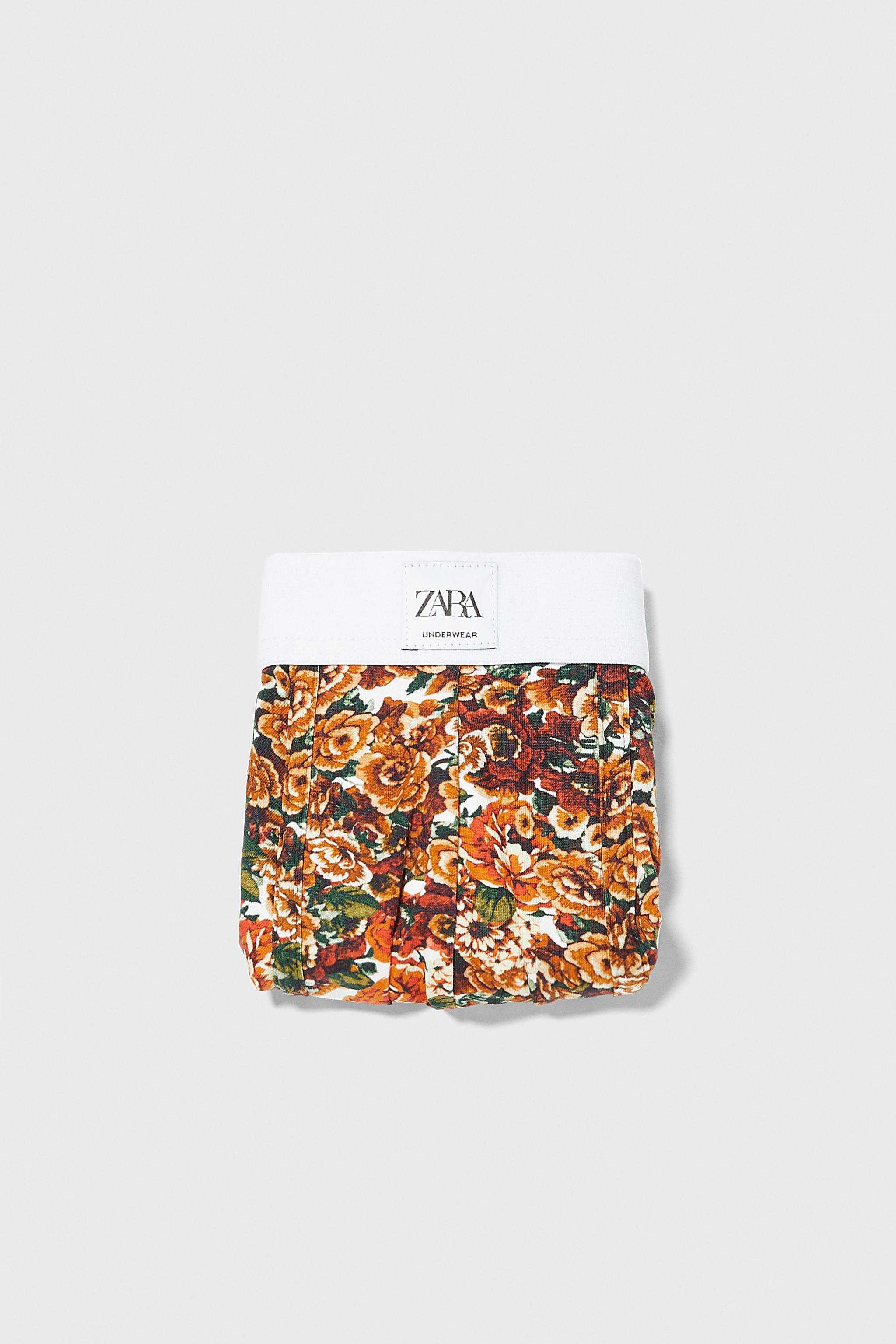 Zara FLORAL PRINT BOXERS