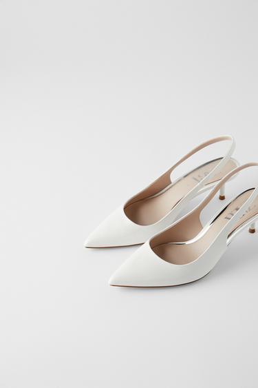 SLINGBACK KITTEN HEEL SHOES
