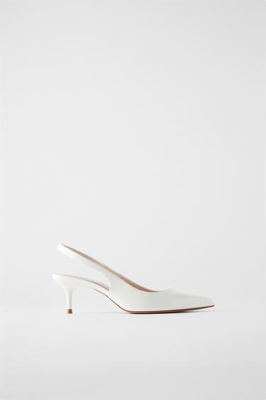 SLINGBACK KITTEN HEEL SHOES