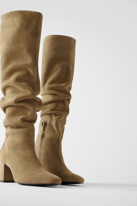 suet orta boy topuklu bot