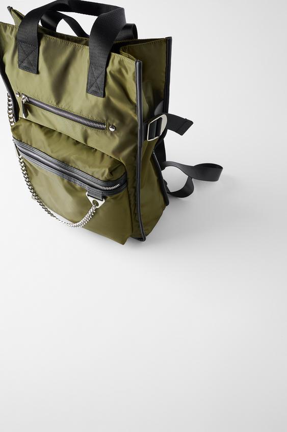 Modalite Net Zara Nylon Backpack Tote Bag 17364004 I2019