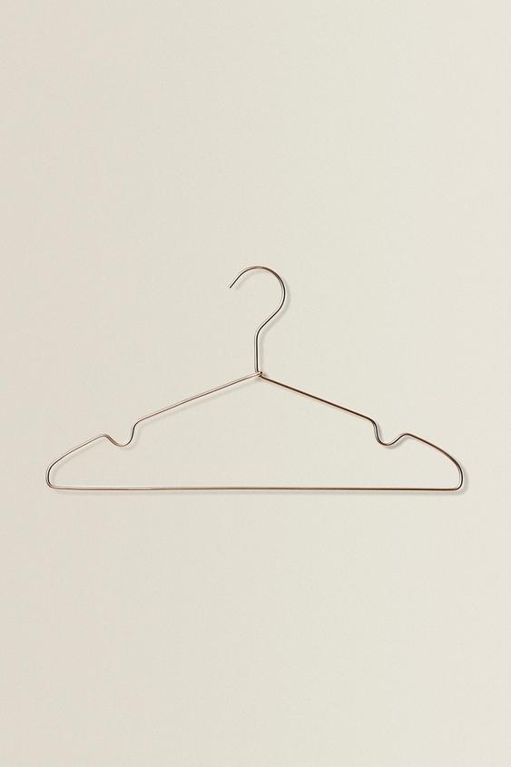 METAL HANGER (SET OF 5) Gold ZARA United Kingdom