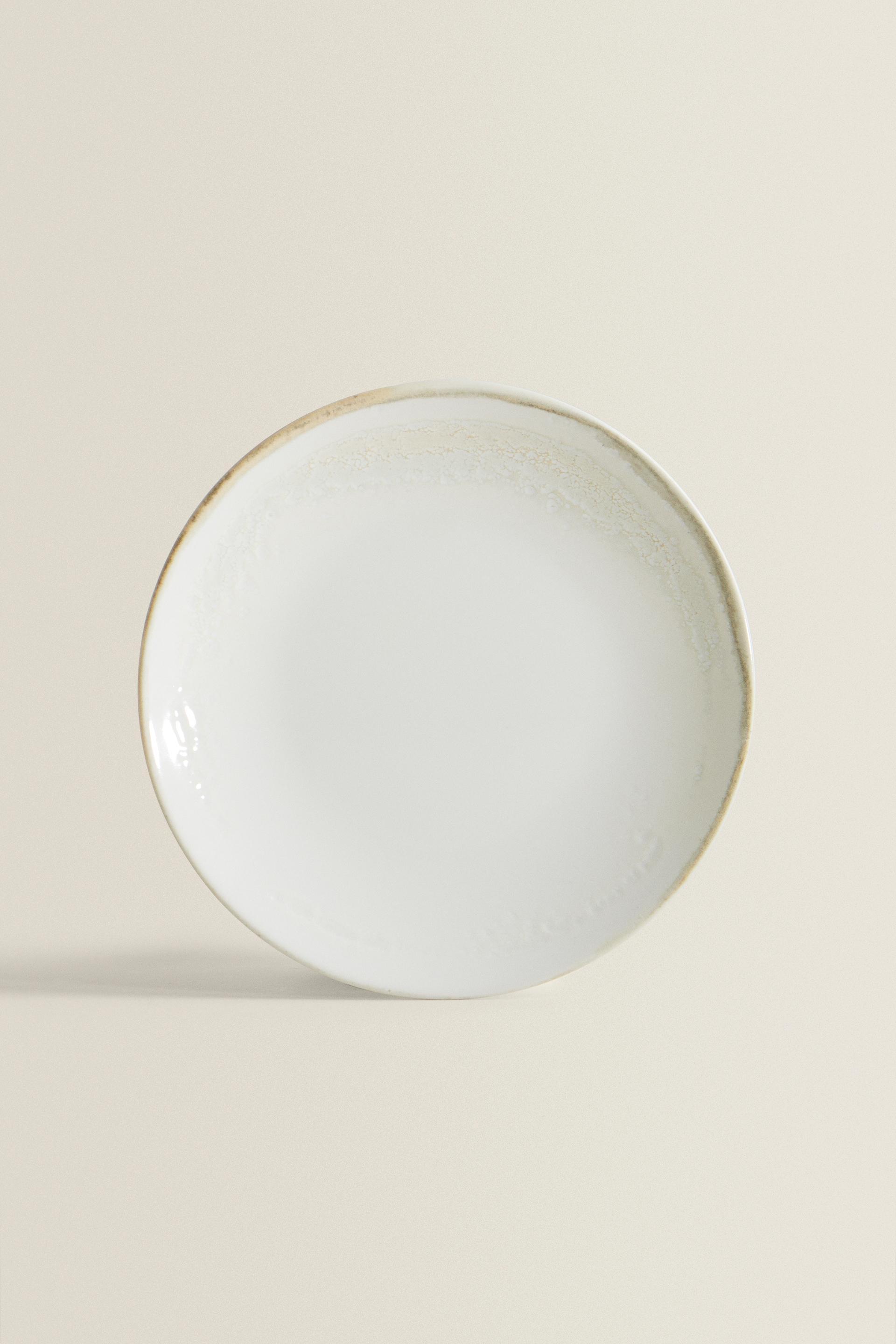 STONEWARE DINNER PLATE Ecru ZARA United States