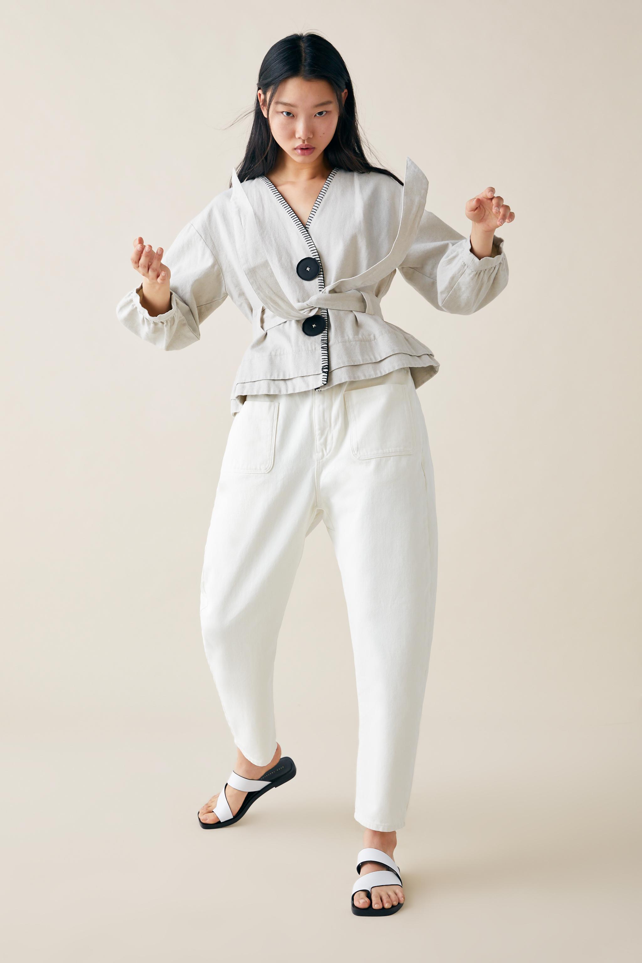Zara JACKET WITH TOPSTITCHING